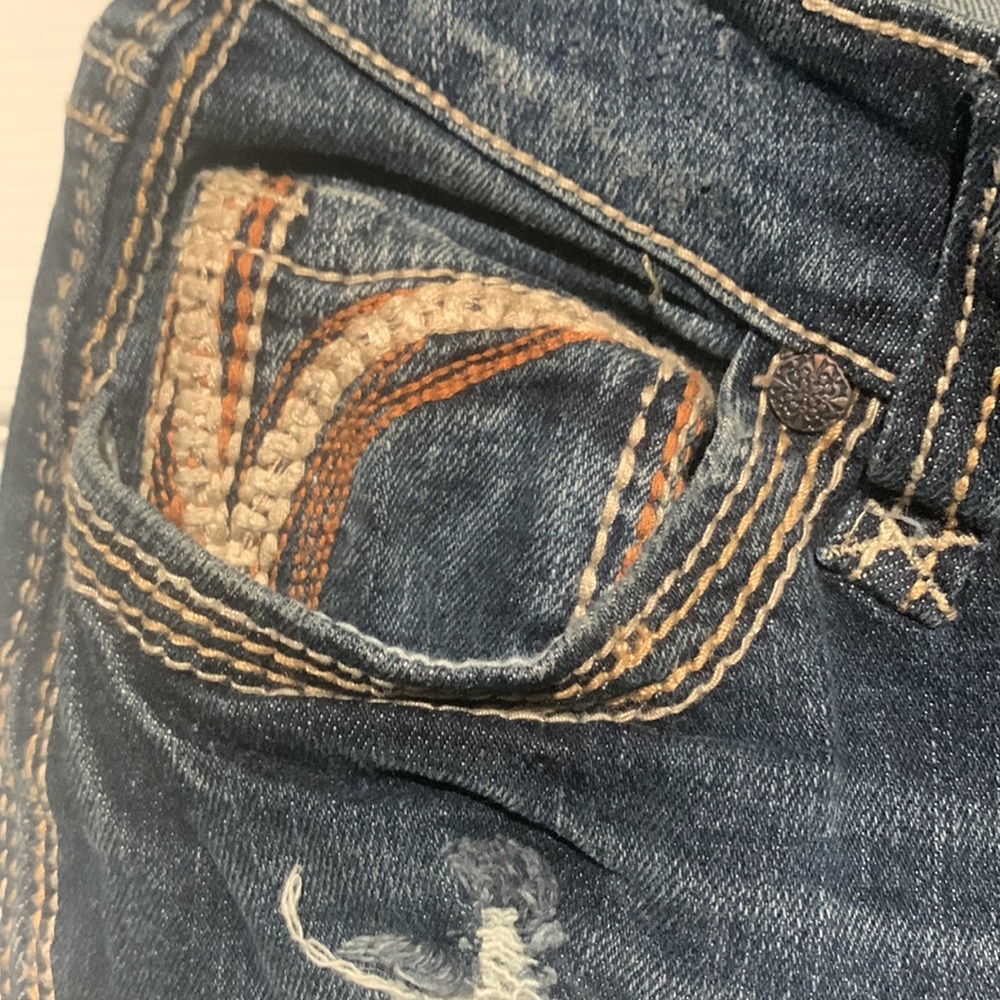 Distressed crop ankle jeans - Picture 6 of 10